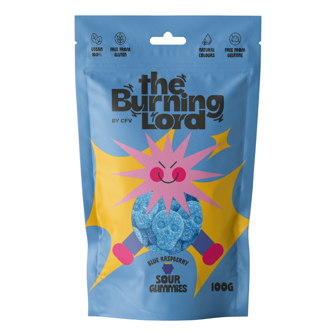 Chuches ácidas de frambuesa