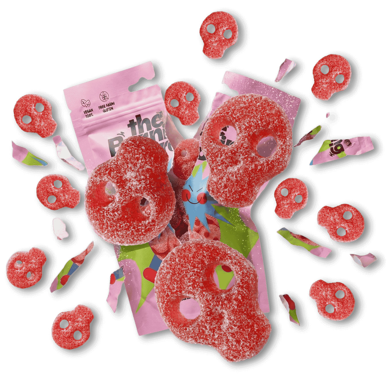 Chuches ácidas de fresa