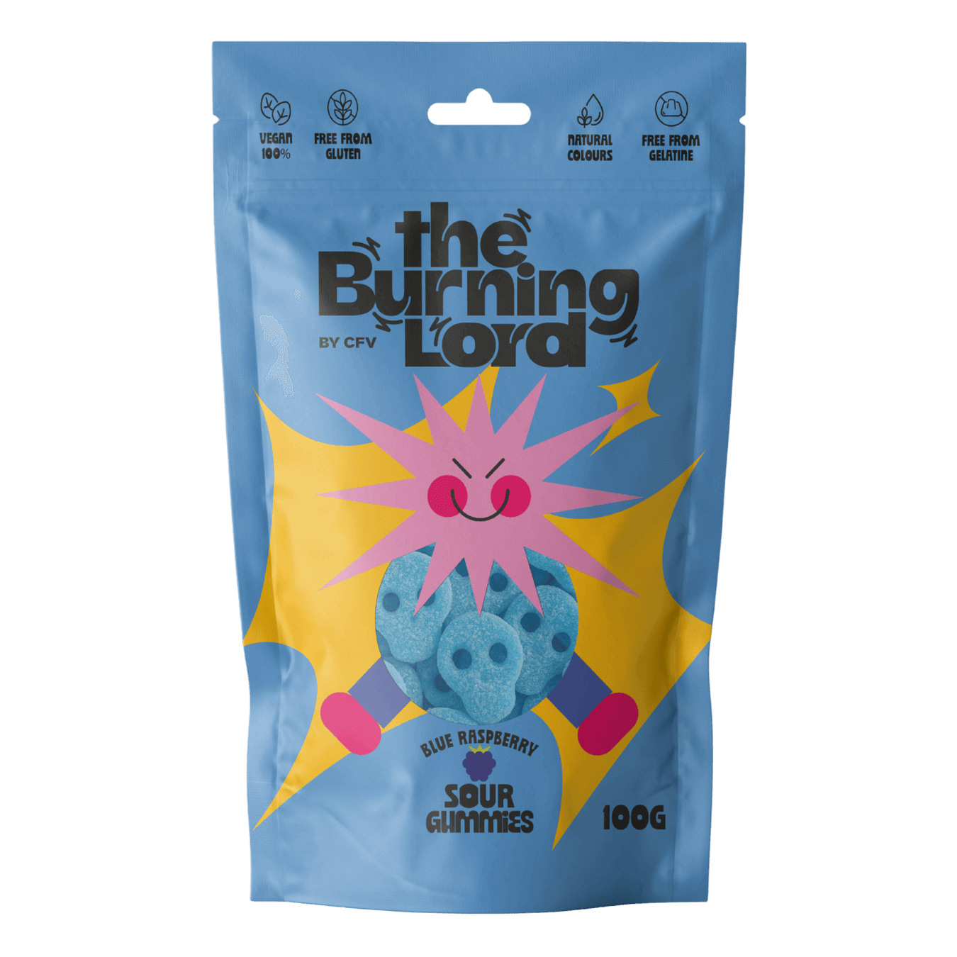 Chuches ácidas de frambuesa